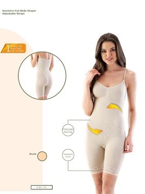 Full Body Shaper, Tummy Control & Adjustable / Gaine intégrale sans couture